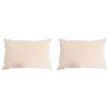vidaXL Hoofdkussen 2 st 60 x 80 cm Alle seizoenen Kapokvezel Beige