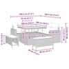 vidaXL Tuinbankenset met kussen 9 pcs Beige en Licht Grijs poly rattan