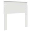 vidaXL Hoofdbord met hoofdeinde Wit 90 cm Bewerkt hout
