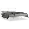 vidaXL Bedframe met hoofdbord metaal wit 193x203 cm