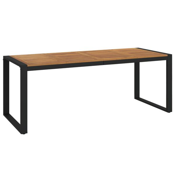 vidaXL Tuintafel met U-vormige poten 200x90x75 cm massief acaciahout