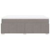 vidaXL Boxspring met matras stof taupe 120x190 cm