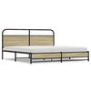 vidaXL Bedframe zonder matras metaal sonoma eikenkleurig 180x200 cm
