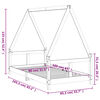vidaXL Kinderbedframe 80x160 cm massief grenenhout