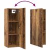 vidaXL Tv-meubelset Wandgemonteerd 4 pcs Oud Hout Bewerkt hout