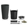 LECHUZA Plantenbak CILINDRO Cottage 32 ALL-IN-ONE &oslash; 32 cm granietkleur