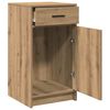 vidaXL Dressoir met lade Artisan Eiken 40 x 40,5 x 75 cm Bewerkt hout
