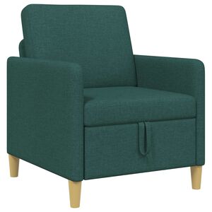 vidaXL Bank met opslag Donkergroen 72 x 78 x 87 cm Polyester