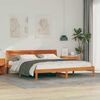 vidaXL Bedframe Wasbruin 180 x 200 cm Massief grenenhout