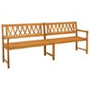 vidaXL Tuinbank Naturel 220 x 55,5 x 90 cm Massief Acaciahout