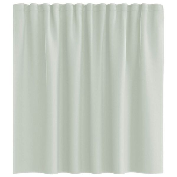 vidaXL Gordijnen voile met roedezakken 2 st lichtgrijs