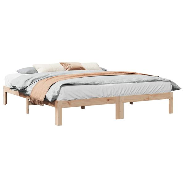 vidaXL Bedframe zonder matras massief grenenhout 160x200 cm