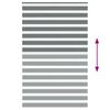 vidaXL Zebra rolgordijn 150x230 cm stofbreedte 145,9 cm donkergrijs