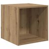 vidaXL Wandkast Muurmontage Artisan Eiken 37 x 37 x 37 cm Bewerkt hout