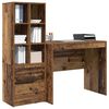 vidaXL Bureau met lade 2 pcs Oudhout