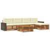 vidaXL Buiten bankenset 6 pcs Natuurlijk en Cr&egrave;me 79 x 79 x 37 cm