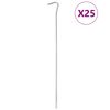 vidaXL Tentharingen 25 st &Oslash;5 mm 30 cm gegalvaniseerd staal