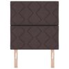 vidaXL Hoofdbord met hoofdeinde Donkerbruin 80 cm Nep Leer