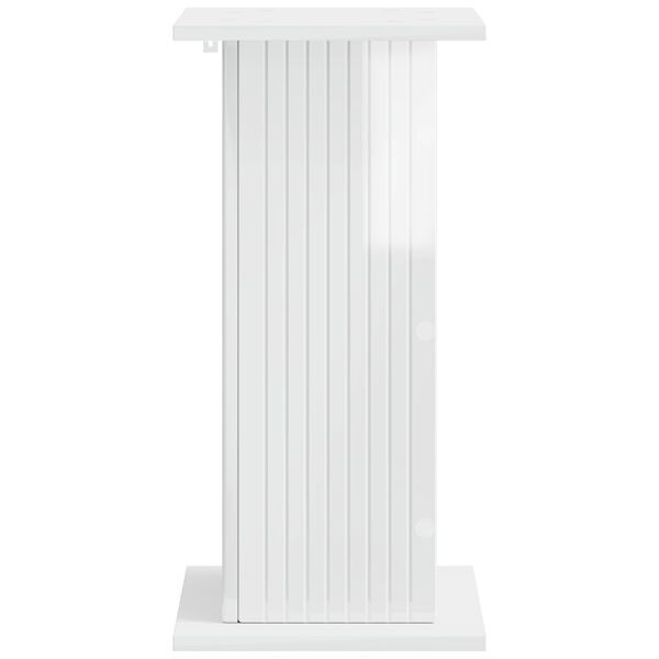 vidaXL Plantenstandaard Hoogglans Wit 30,5 x 30 x 60,5 cm