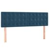 vidaXL Hoofdborden 2 st 72x5x78/88 cm fluweel donkerblauw
