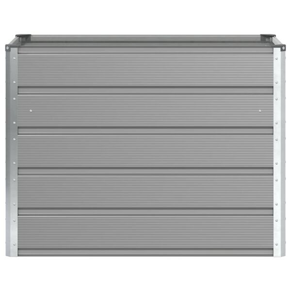 vidaXL Plantenbak Lichtgrijs 480 x 50 x 45 cm Gegalvaniseerd staal