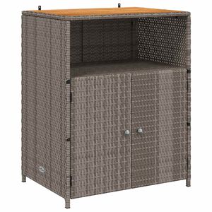 vidaXL Kast met plank Grijs 70 x 50 x 87 cm Polyester en Roly Ratten