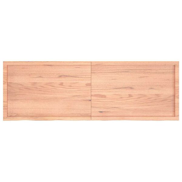 vidaXL Tafelblad 180x60x(2-4)cm behandeld massief eikenhout lichtbruin