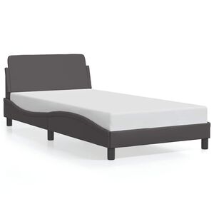vidaXL Bedframe "Dover" kunstleer grijs 100x200 cm