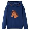 vidaXL Kindertrui met capuchon 92 marineblauw