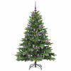 vidaXL Kunstkerstboom met 150 LED met standaard Groen 150 cm PE en PVC