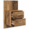 vidaXL Wandkastje 2 pcs Oud Hout 48,5 x 32,5 x 80 cm Bewerkt hout