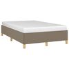 vidaXL Bedframe zonder matras 120x190 cm stof taupe