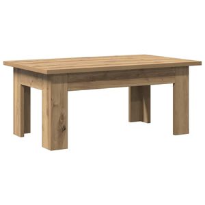 vidaXL Salontafel 100x60x42 cm bewerkt hout artisanaal eikenkleur