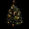 vidaXL Kunstkerstboom met verlichting en standaard 60 cm PVC groen
