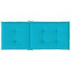 vidaXL Stoelkussens hoge rugleuning 6 st stof turquoise