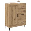 vidaXL Dressoir met lade Artisan Eiken 69,5 x 34 x 90 cm