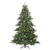 vidaXL Kunstmatige Inklapbare Kerstboom met 300 LED Groen 240 cm PVC