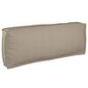 vidaXL Bankstel met kussen Effen 4 pcs Taupe Massief Acaciahout