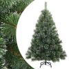 vidaXL Kunst Kerstboom met Geveerde Takken, Sneeuw Bedekt Groen 150 cm