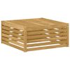 vidaXL Buiten Voetenbank Massief Acaciahout Wit 79 x 79 x 37 cm
