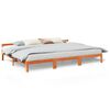 vidaXL Bedframe zonder matras 240x200 cm massief grenenhout wasbruin