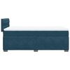 vidaXL Boxspring met matras fluweel donkerblauw 90x190 cm