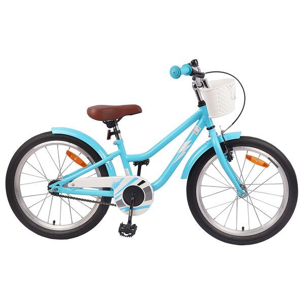 vidaXL Kinderfiets 18 Inch voor 5-7 jaar oud Lichtblauw