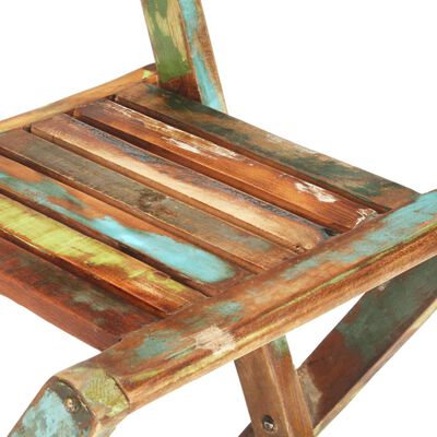 vidaXL Tuinbarstoelen inklapbaar 2 st massief gerecycled hout