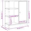 vidaXL Dressoir Sonoma Eiken 70x30x80 cm Bewerkt Hout