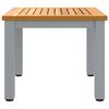 vidaXL Buiten Tafel Natuurlijk en Grijs 45 x 45 x 38 cm