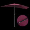 vidaXL Tuinparasol Bordeaux Rood 294 x 150 x 223 cm Polyester en staal