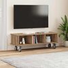 vidaXL TV-standaard Artisan Eiken 100 x 35 x 35 cm Bewerkt hout