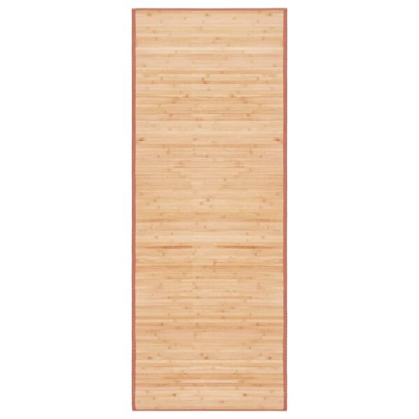 vidaXL Tapijt 80x200 cm bamboe bruin
