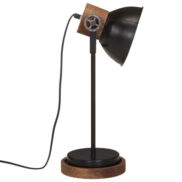 vidaXL Bureaulamp 25 W E27 17x17x50 cm zwart